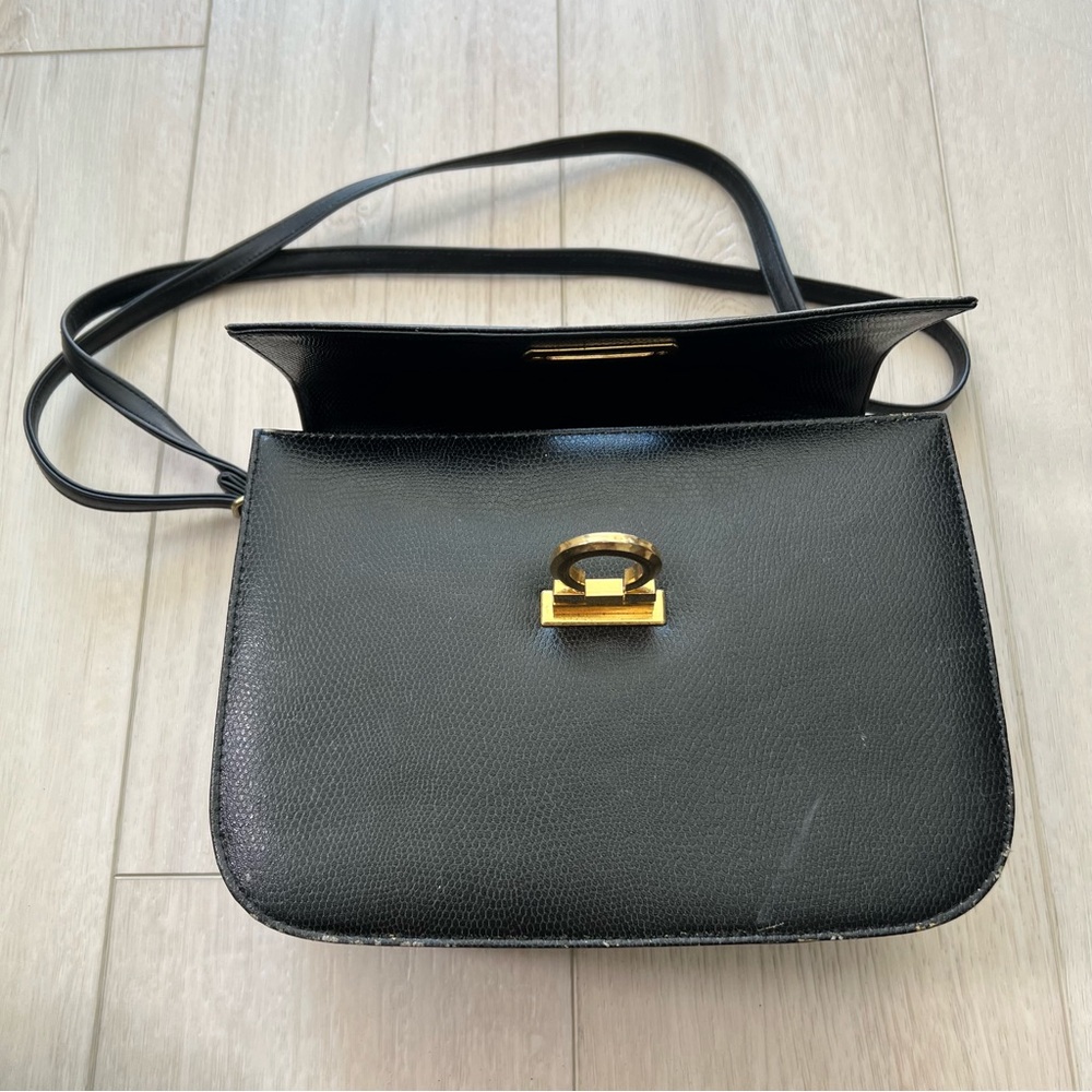 Vintage Salvatore Ferragamo Leather Purse | Vintage 1980s Designer Leather Purse - Picture 2 of 8